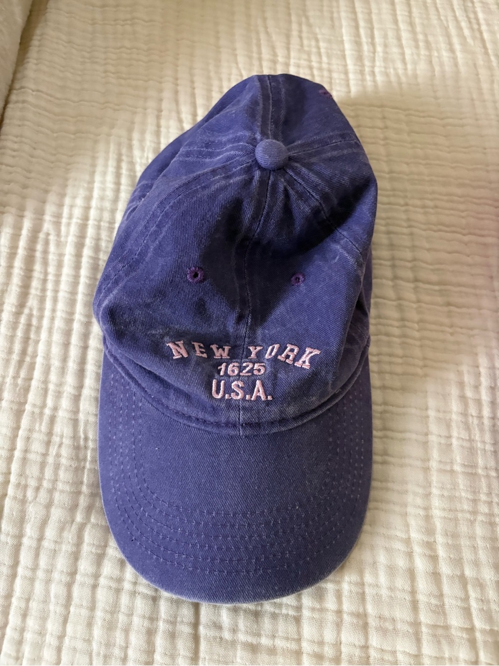 New York 1625 U.S.A. Navy Cotton Baseball Cap